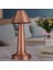 Çatı Model Bronz Renk Şarjlı Dokunmatik 3 Renkli LED Masa Lambası (5148) 5