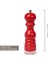 Kırmızı Ahşap Tuz ve Karabiber El Değirmeni Öğütücü Grinder 18 Cm 2