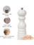 Beyaz Ahşap Tuz ve Karabiber El Değirmeni Öğütücü Grinder 18 Cm 5