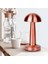 Mantar Model Bronz Renk Şarjlı Dokunmatik 3 Renkli LED Masa Lambası (5148) 3
