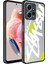 Xiaomi Redmi Note 12 4g Kılıf Aynalı Desenli Kamera Korumalı Parlak Aden Mirror Kapak-Yazı 1