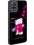 Galaxy A51 Kılıf Parlayan Kabartmalı Ikonik Figürlü Aden Amas Silikon Kapak-Pembe 4