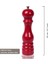 Glıos Koyu Kırmızı Ahşap Tuz ve Karabiber El Değirmeni Öğütücü Grinder 22 cm 2