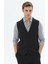Siyah Regular Fit Casual Örme Triko Yelek 8