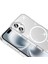 ​apple iPhone 16 Plus Kılıf M-Safe Şarj Özellikli Parlayan Simli Saydam Renkli Aden Maris Kapak - Şe 4