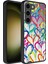 Galaxy S23 Kılıf Aynalı Desenli Kamera Korumalı Parlak Aden Mirror Kapak-Kalp 1