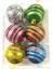 Yılbaşı Süsleri 6 Lı Top 6 cm Desenli Kar Süslemeli Ağaç Süsü Hediyelik Noel Ball 1