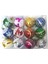 Yılbaşı Süsleri 6 Lı Top 6 cm Desenli Kar Süslemeli Ağaç Süsü Hediyelik Noel Ball 2
