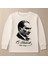 Atatürk Portre Baskılı Beyaz Çocuk Uzun Kollu Tişört | %100 Pamuk | 6-12 Yaş 2