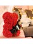 Kırmızı Gül Şeklinde Yapay Çiçeklerden Ayıcık ve Mini Buket Hediyelik Seti – Özel Hediye Kutusunda 3
