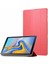 Galaxy Tab A T590 Uyumlu Aden Smart Cover Standlı 1-1 Kılıf-Kırmızı 1