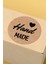 Hand Made - With Love Yazılı Sticker Paketleme Kargo Ambalaj Etiketi - 4X4CM 70 Adet Yuvarlak 6