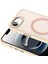 iPhone 16E Kılıf M-Safe Şarj Özellikli Mat Arka Yüzey Hzrv Sio Kapak - Rose Gold 6
