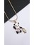 Panda Figürlü Çelik Kolye 3