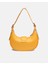 Bag Oval Charm Hardal Sarı Suni Deri Fermuarlı Baget Kadın Omuz Çantası Gizli Gözlü Askılı 3