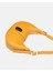 Bag Oval Charm Hardal Sarı Suni Deri Fermuarlı Baget Kadın Omuz Çantası Gizli Gözlü Askılı 4