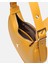 Bag Oval Charm Hardal Sarı Suni Deri Fermuarlı Baget Kadın Omuz Çantası Gizli Gözlü Askılı 5