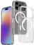 iPhone 17 Pro Kılıf M-Safe Şarj Özellikli Şeffaf Sert Pc Mryn Embos Kapak - Şeffaf 2