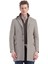 Bej Regular Fit Gizli Kapüşon Casual Örme Palto 6