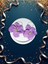 Muffyclay Özel Tasarım, Polimer Kil Mor Halka Çiçek Küpe - Purple Petals 2