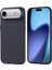 iPhone 17 Air Kılıf M-Safe Şarj Özellikli Karbon Fiber Görünümlü Aden Nekst Kapak - Siyah 1