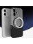 iPhone 16 Kılıf M-Safe Şarj Özellikli Mıknatıslı Aden Duble Kapak - Siyah 4