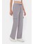Kadın Elastik Bel Detaylı Yüksek Bel Düz Bacak Pantolon Grey 11