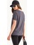 Kadın Yuvarlak Yaka Rahat T-shirt Gri 10