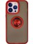 iPhone 15 Pro Kılıf Montreal Yüzüklü Silikon Kapak - Kırmızı - NHR2429-2033 1