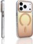 iPhone 17 Pro Kılıf M-Safe Şarj Özellikli Transparan Renk Geçişli N7TH Toros Kapak - Rose Gold 6