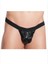Fantezi Siyah Lame Seksi Erkek String - Tanga 1