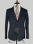 Lacivert Kadife Modern Fit Ceket 4