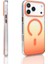 iPhone 17 Pro Max Kılıf M-Safe Şarj Özellikli Transparan Renk Geçişli Nvg Toros Kapak - Rose Pembe 3