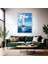 Cam Dikey Duvar Tablosu Cam Deniz ve Yelkenli Ev Ofis Salon Modern Duvar Tablosu 2