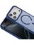iPhone 17 Pro Max Kılıf M-Safe Şarj Özellikli Mat Arka Yüzey Nvg Sio Kapak - Lacivert 8