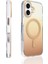 iPhone 17 Kılıf M-Safe Şarj Özellikli Transparan Renk Geçişli Nvg Toros Kapak - Gold 3