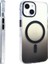 iPhone 14 Kılıf M-Safe Şarj Özellikli Transparan Renk Geçişli Tknc Toros Kapak - Turuncu 5