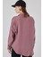Kadın Bdart Cep Detaylı Oversize Düğmeli Keten Karışımlı Gömlek Purple 6