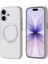 iPhone 17 Kılıf M-Safe Şarj Özellikli Standlı N7TH Proton Silikon Kapak - Gri 1