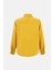 Kadın Keten Karışımlı Gömlek Kehribar Sarısı 17
