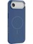 iPhone 17 Air Kılıf M-Safe Şarj Özellikli Metal Kamera Çerçeveli Frms Edi Silikon Kapak - Lacivert 7