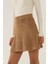 Kadın Triko Mini Etek Kestane Kahvesi 12