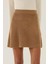 Kadın Triko Mini Etek Kestane Kahvesi 13