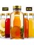 6 Adet - 30 ml Şeffaf Cam Şişe Gold Kapaklı Limonata Şişesi Kolonya Şişesi, Meyve Suyu Şişesi, 30 ml 1