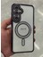 Samsung Galaxy S24 Fe Kılıf Elmas Taşlı Tuşlu Arka Şeffaf Kamera Lens Üstü Korumalı Magsafe Manyetik 1