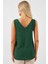 Kadın BDART V Yakalı Bluz Zümrüt Yeşili 3