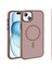 iPhone 15 Plus Kılıf M-Safe Şarj Özellikli Mat Arka Yüzey Nvg Sio Kapak - Kahverengi 1