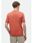 Turuncu Düz Bisiklet Yaka %100 Pamuk T-Shirt 8