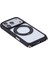 iPhone 17 Pro Kılıf M-Safe Şarj Özellikli Standlı Nvg Piza Silikon Kapak - Turuncu 3
