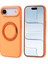 iPhone 17 Air Kılıf M-Safe Şarj Özellikli Standlı Otnv Proton Silikon Kapak - Turuncu 1